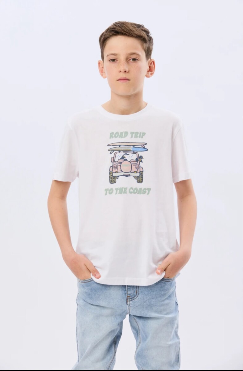 T-SHIRT LEGACY 6190 M.C road trip - BLANCO 