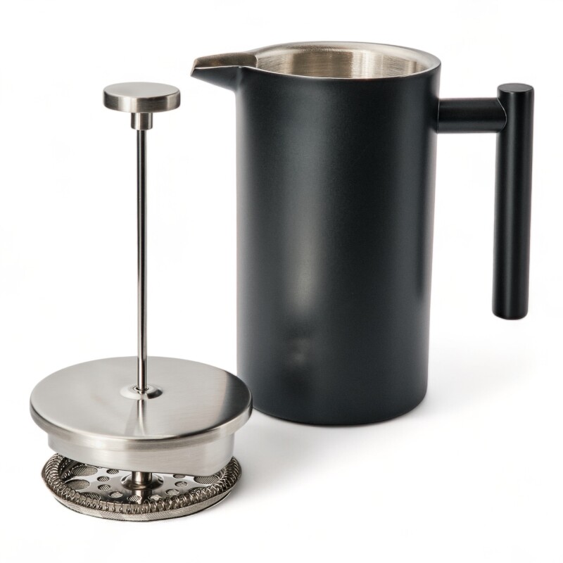 Cafetera Prensa Francesa Doble Parede Ac-Inox 1000ml Negro