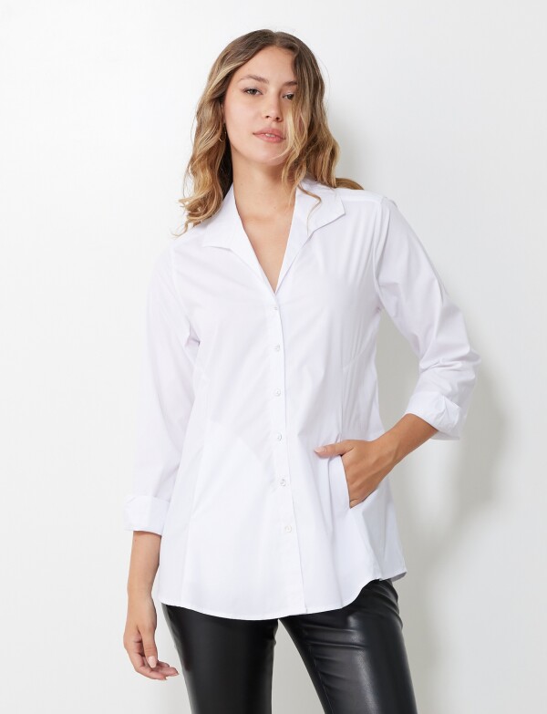 Camisa Algodon BLANCO