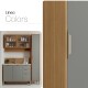 JUEGO COCINA 3 MODULOS Y PILETA MESADA LINEA COLORS FREIJO Y VERDE