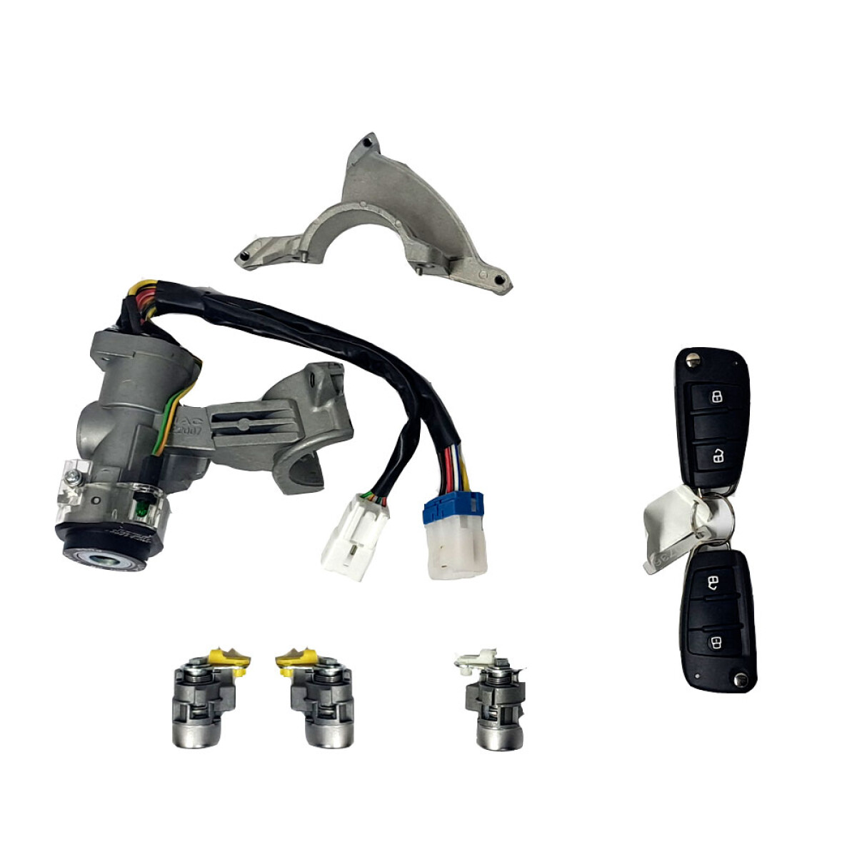 LLAVE CONTACTO ARRANQUE JAC KIT CON CILINDROS DE PUERTA SUNRAY - 