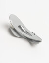 Broche Acrilico Broche Formato Wavy Moda De Actilico. - Gris Claro