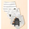 Set baberos bandana x3 monster gris