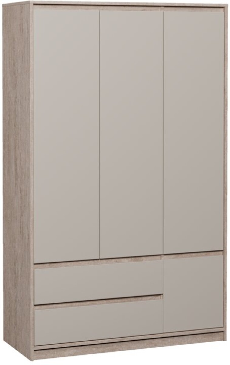 Armario BILLUND 119x193 combinación travertino/beige 