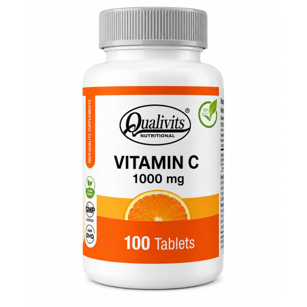 Vitamina C 1000 mg | 100 Tabletas - Qualivits Vitamina C 1000 mg | 100 Tabletas - Qualivits
