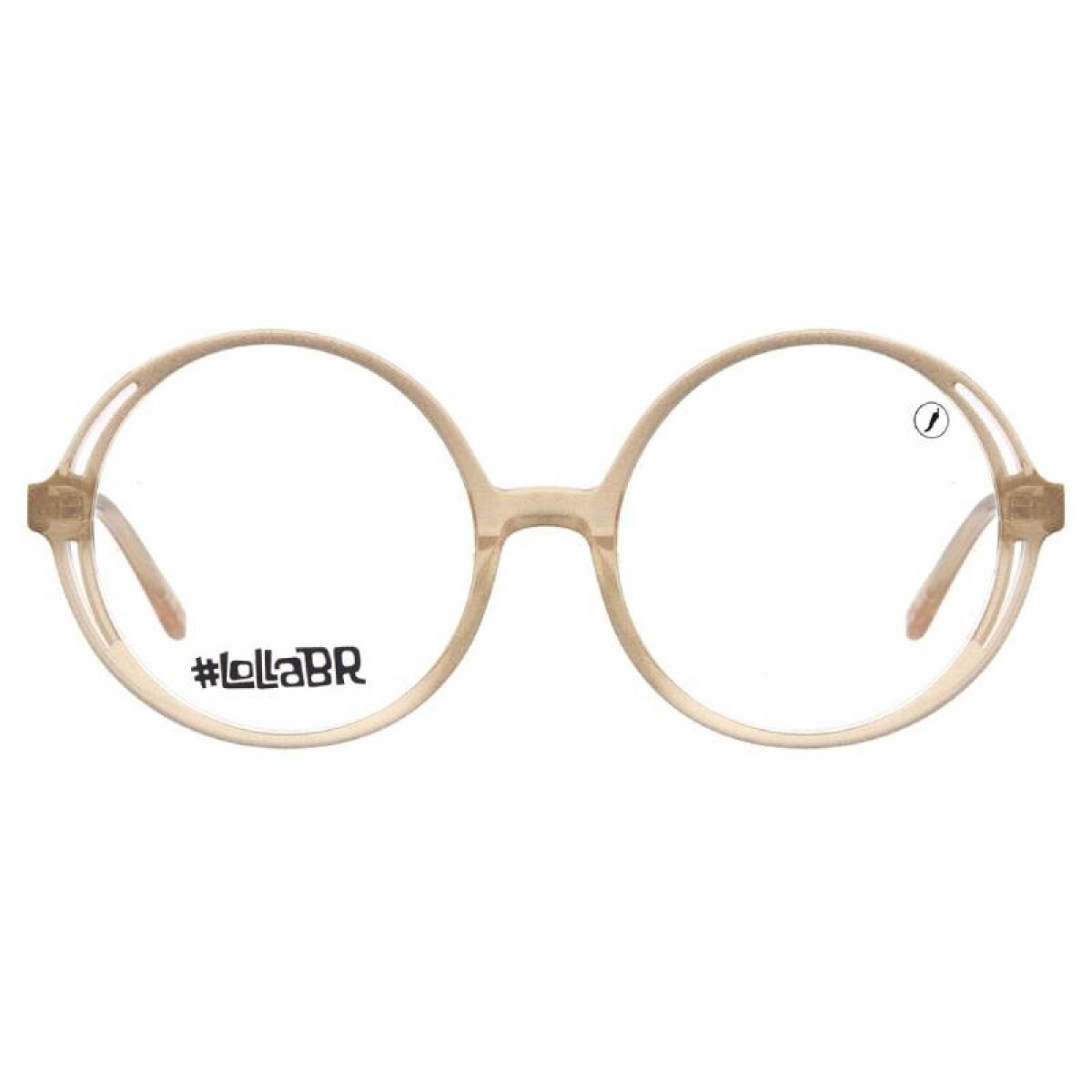 Armazón Chilli Beans Newcastle - Beige Brilloso 