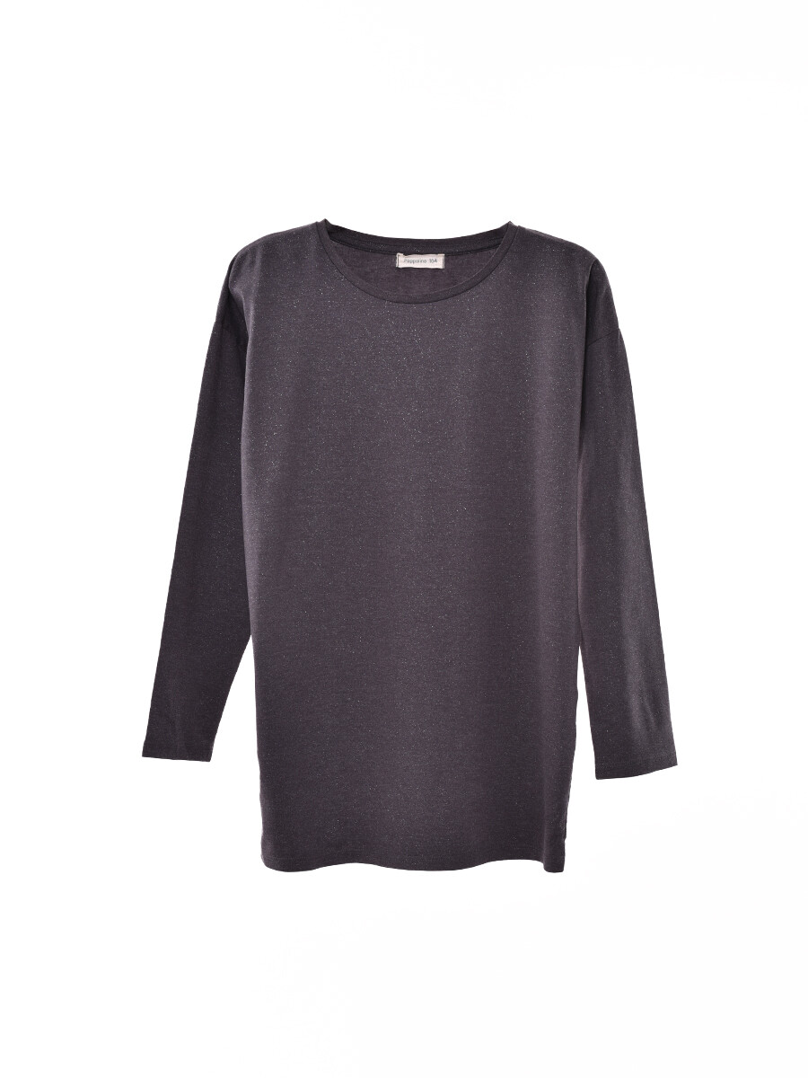 REMERA SHINE - GRIS OSCURO 