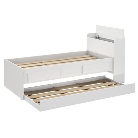 Cama marinera infantil - Onix - Con baúl - 1 Plaza Blanco