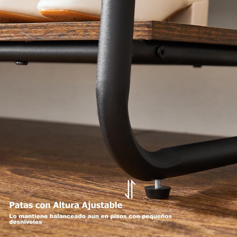 VASAGLE Perchero Industrial con Estante – 2 Niveles para Dormitorio y Pasillo Sin Color