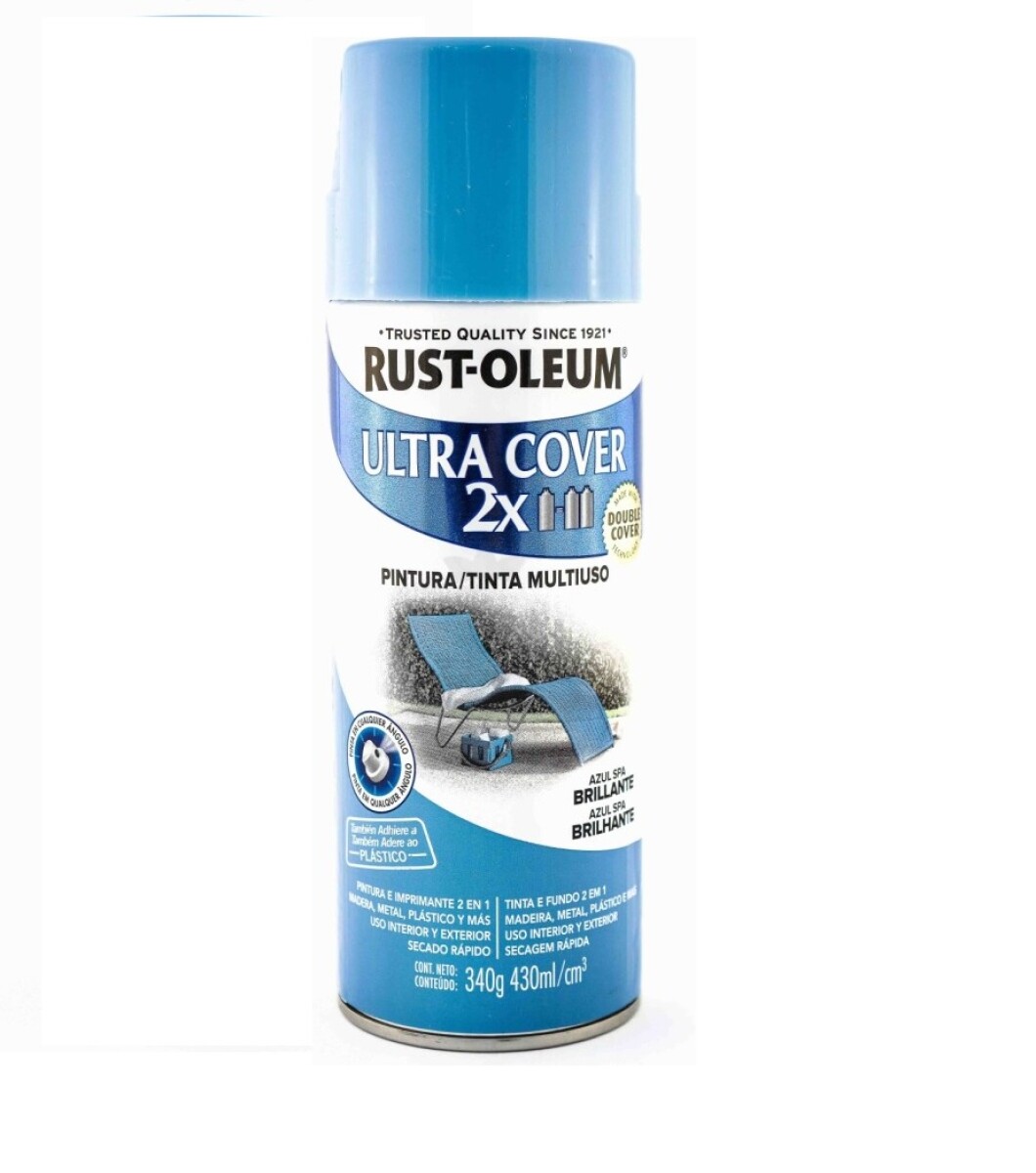 Esmalte en Aerosol Brillante 340g Rust-Oleum - Azul Spa 