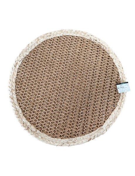 INDIVIDUAL TEJIDO CIRCULAR D38CM BEIGE OSCURO INDIVIDUAL TEJIDO CIRCULAR D38CM BEIGE OSCURO