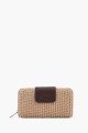 Billetera rafia chocolate