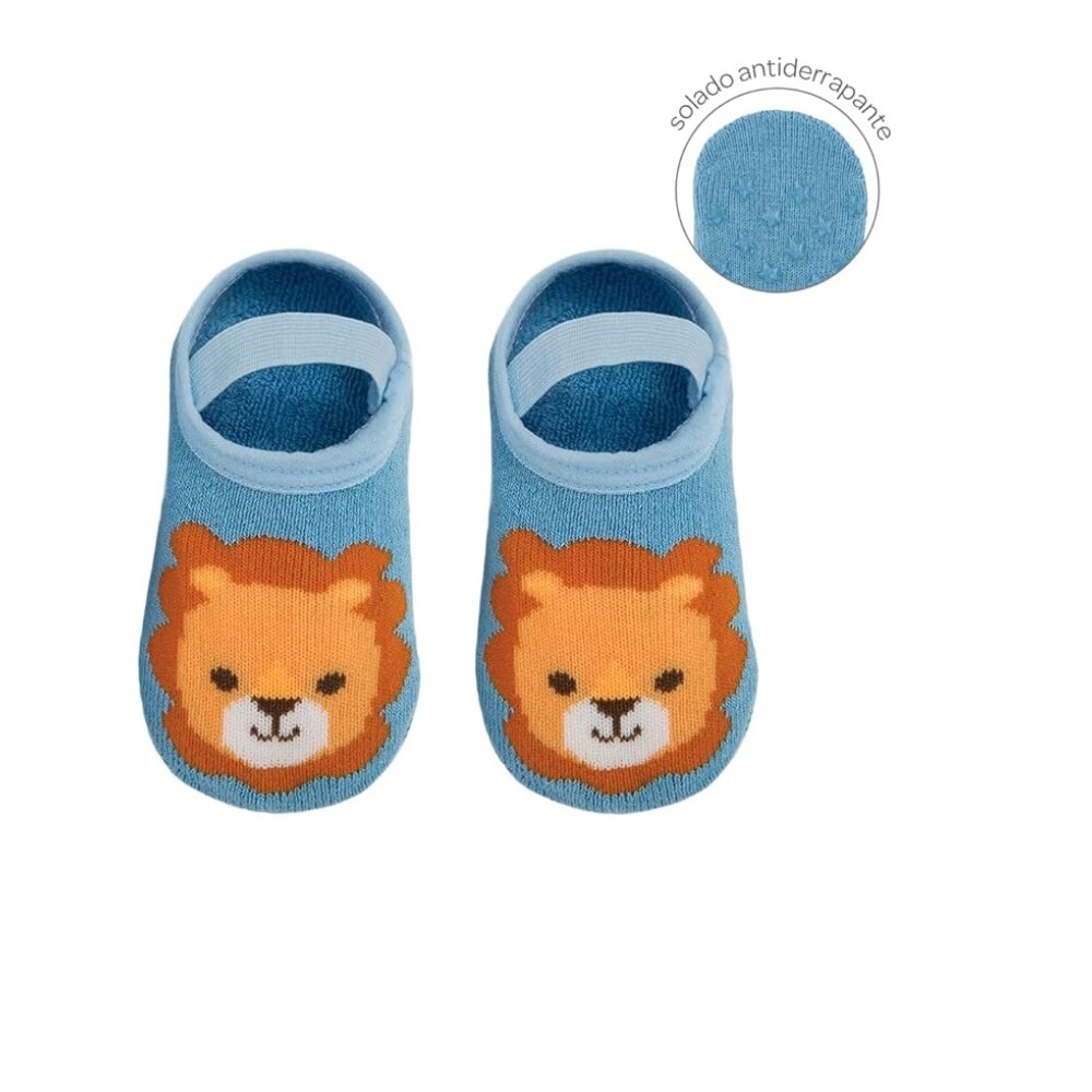 Set medias Anti deslizante Buba Leon Celeste Set medias Anti deslizante Buba Leon Celeste