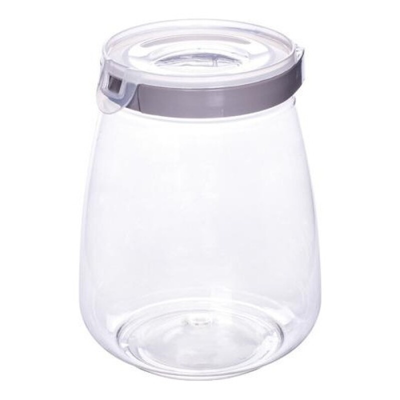 Recipiente Circular Flip con Tapa Hermetica Plasútil 1.9L Gris