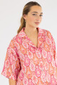 Pink paisley short Rosado