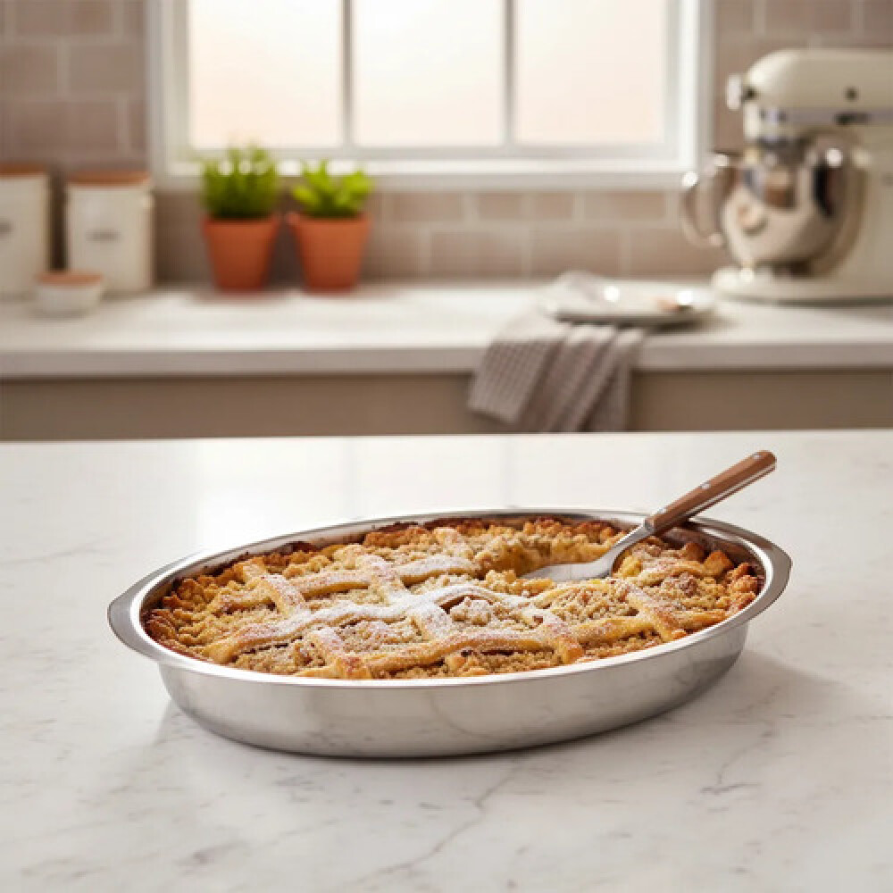 Fuente Oval llana 35x26 cms acero Inox DPX010 Fuente Oval llana 35x26 cms acero Inox DPX010