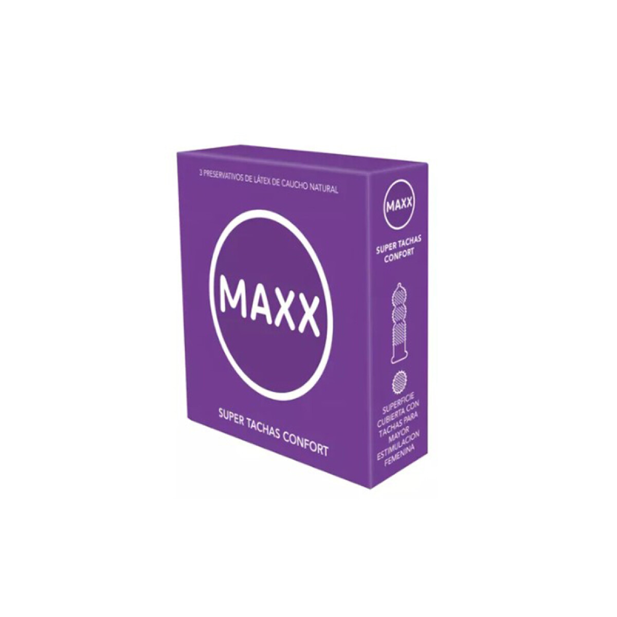 Maxx x3 preservativos - Super Tachas confort 