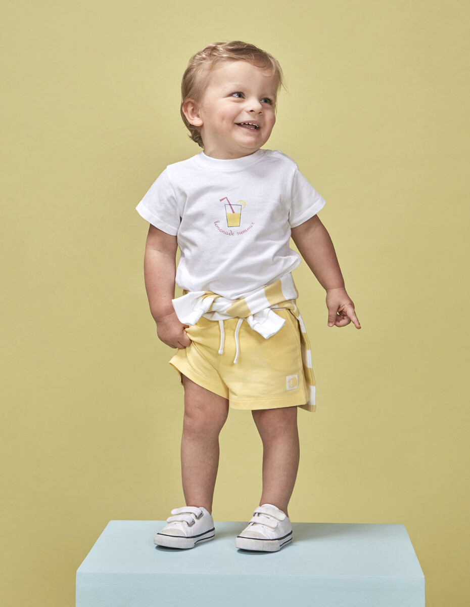 Camiseta Estampado Limonada - Blanco 