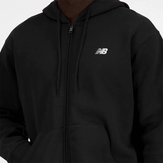 Campera New Balance Stacked Logo Negro