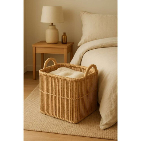 Cesto 31X31X27Cm Ratan Natural