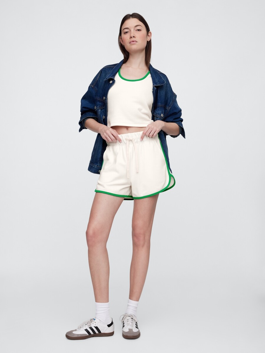 Short Pique Mujer - Milk Stripe 