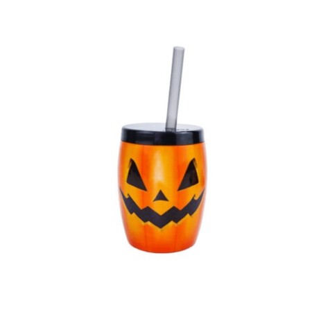 VASO HALLOWEEN CARA 0,3 LTS NARANJA