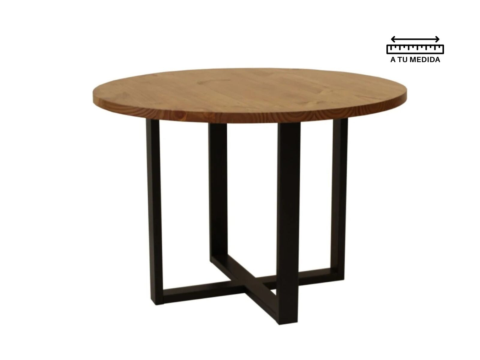 Mesa de Comedor redonda IRON 1.10m 