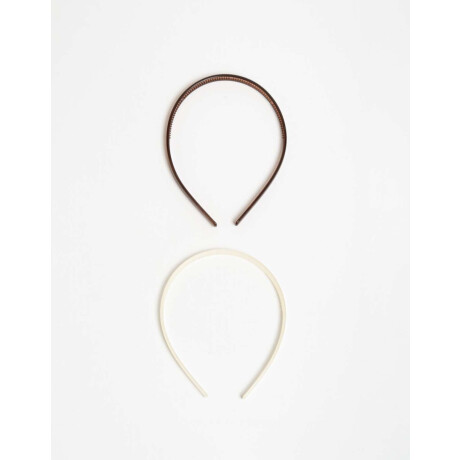 Set De Vinchas De Acrílico Combinacion Tricolor