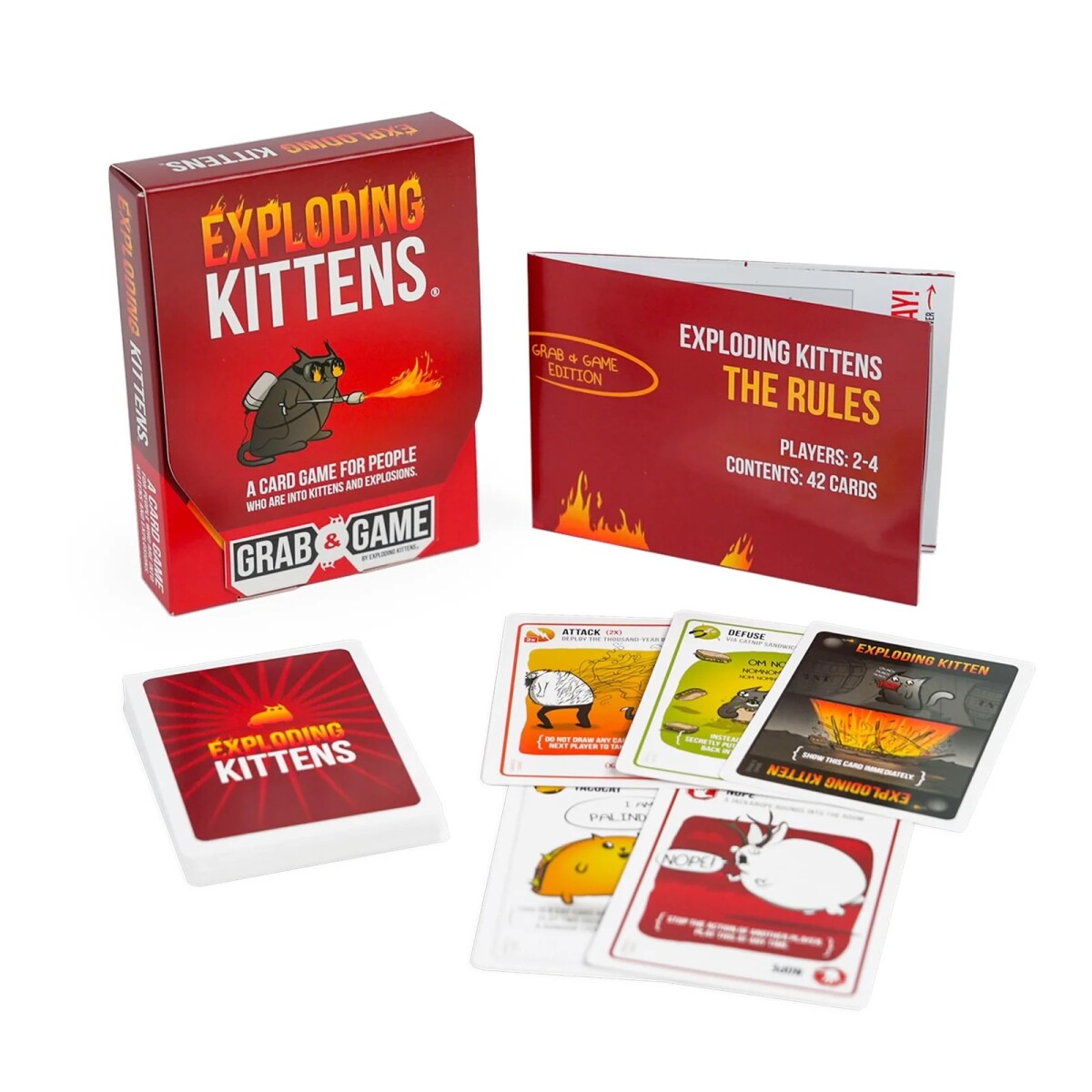 Juego de Cartas Exploding Kittens Grab And Game Top Toys 