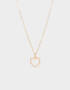 Cadena Corta con Dije Con corazón Cadena Con Dije De Corazón - Dorado