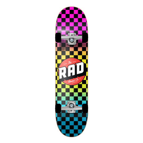Skate Completo Rad Checkers 7.75" - Neon Fade Skate Completo Rad Checkers 7.75" - Neon Fade
