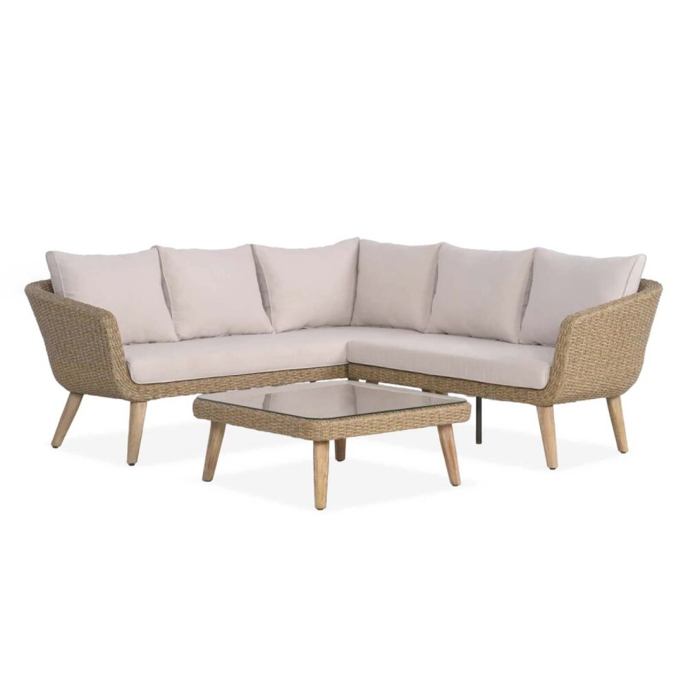 SET ESQUINERO EXTERIOR RATTAN-Y-MADERA NATURAL-BEIGE TOULOUSE