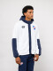 Campera De Polar Explor Nacional Hombre Blanco, Azul Marino