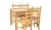 Juego de Comedor Lucia Plus 4 Sillas Madera Natural