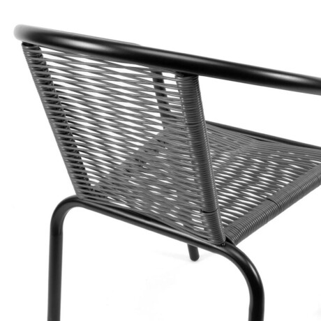 Silla De Patio Simil Ratan New Negro 4652 Silla De Patio Simil Ratan New Negro 4652