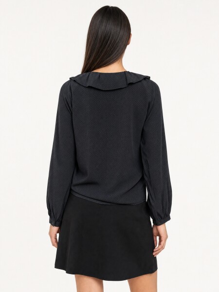 BLUSA MILCA NEGRO.