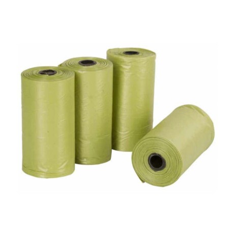 SET 4 ROLLOS BOLSAS PLASTICO VERDE BIODEGRADABLES