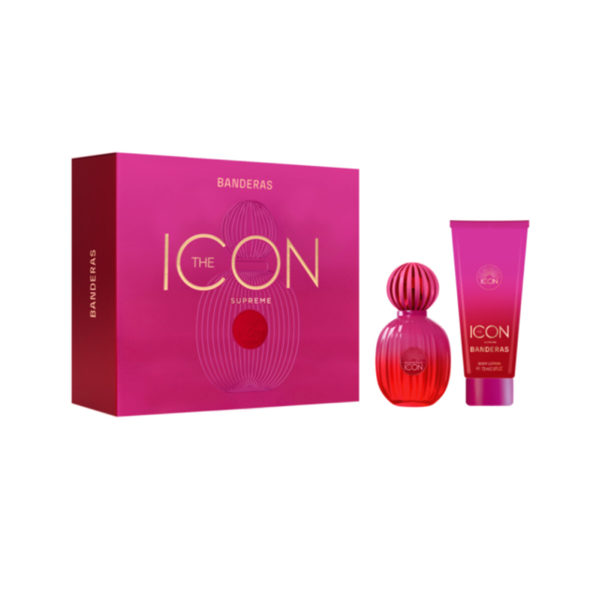Set Antonio Banderas Perfume Icon Supreme EDP 50ml + Body Lotion 75ml 