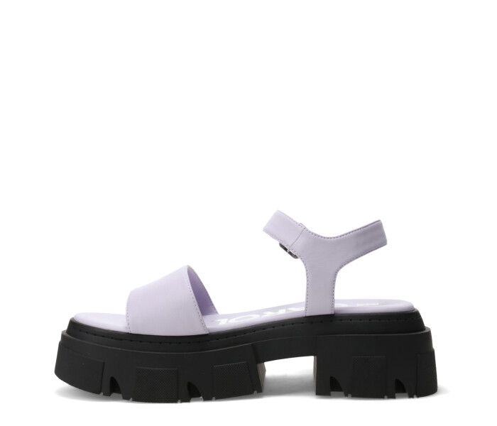 Sandalias de Mujer Miss Carol SPARTA Con banda y tobillera Negro - Lila