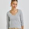 BLUSA ML FEM CINZA MESCLA