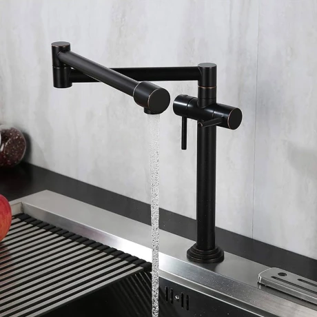 Griferia Monocomando Cocina Industrial Color Cobre Cepillado 000