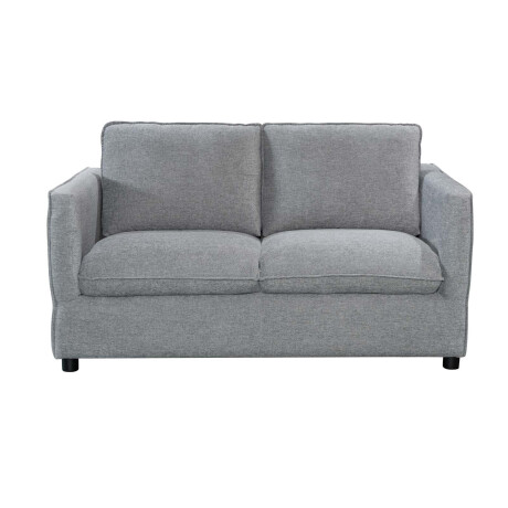 SOFÁ 2 CUERPOS TELA GRIS AMSTERDAM