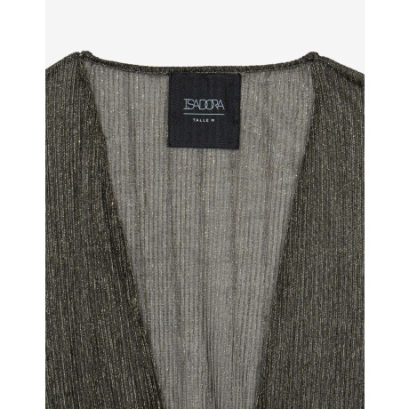 Kimono Con Lurex Plateado Antique Silver