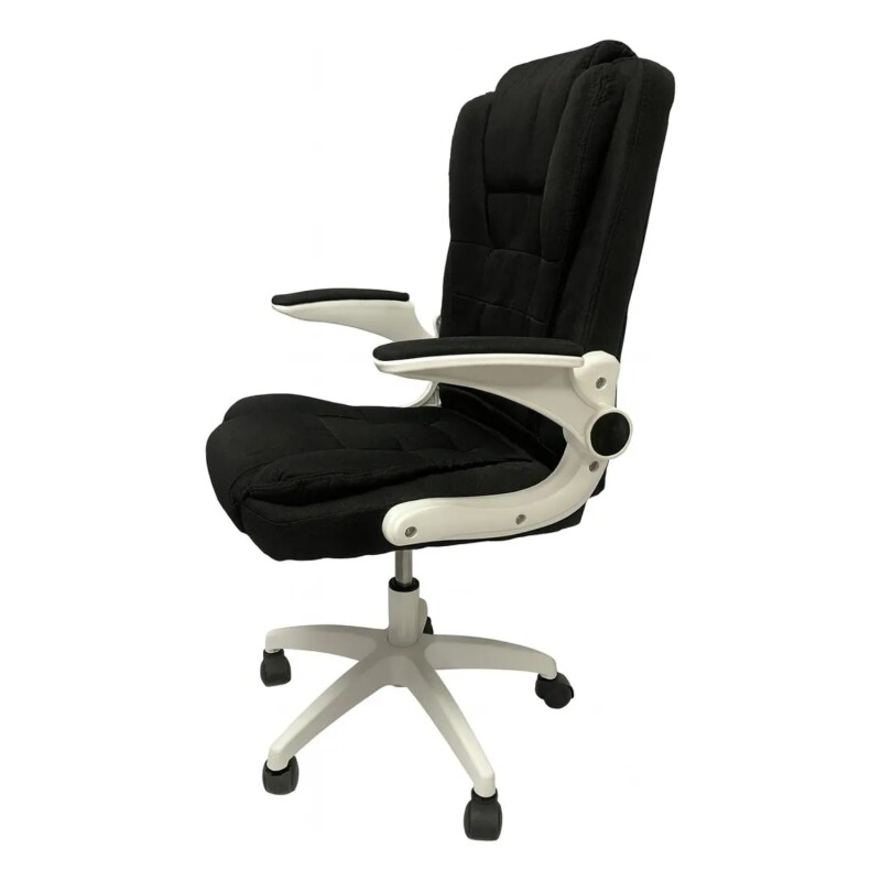 Silla de oficina Giratoria con posabrazos rebatibles Negra Silla de oficina Giratoria con posabrazos rebatibles Negra