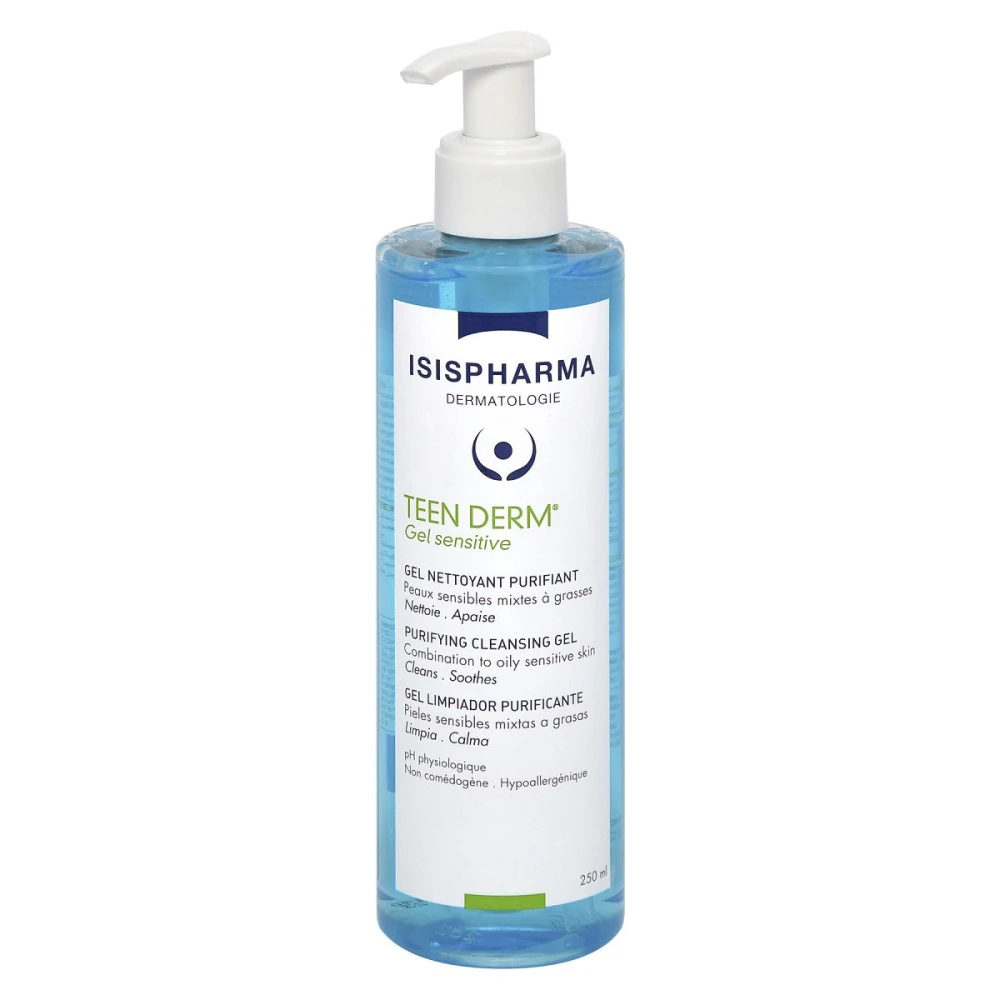 TEEN DERM GEL SENSITIVE FR. X 250 ML.