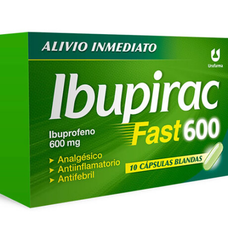 Ibupirac Fast 600 Mg X10 Cápsulas Blandas Alta Potencia Ibupirac Fast 600 Mg X10 Cápsulas Blandas Alta Potencia