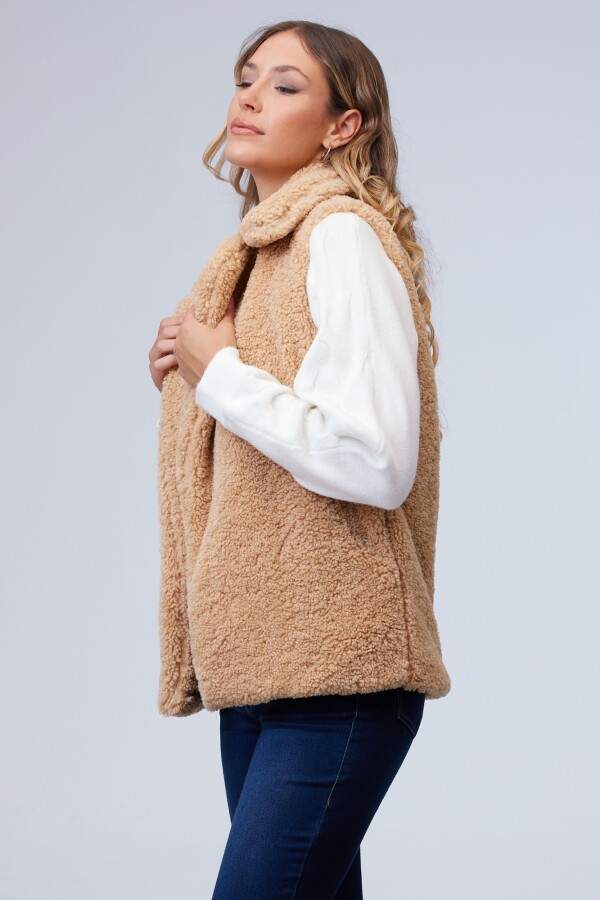 Chaleco Sherpa BEIGE