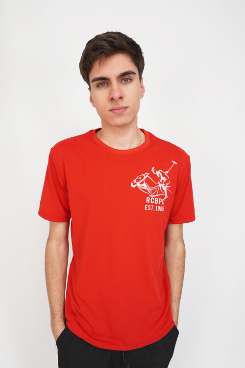 Remera Manga Corta Rojo
