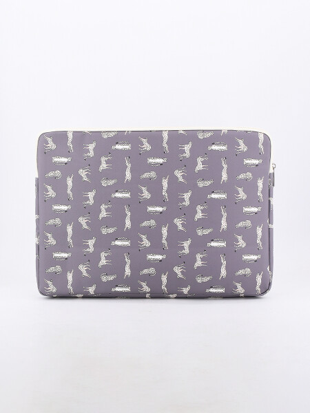 FUNDA PARA NOTEBOOK LEOPARDO ESTAMPADO 1