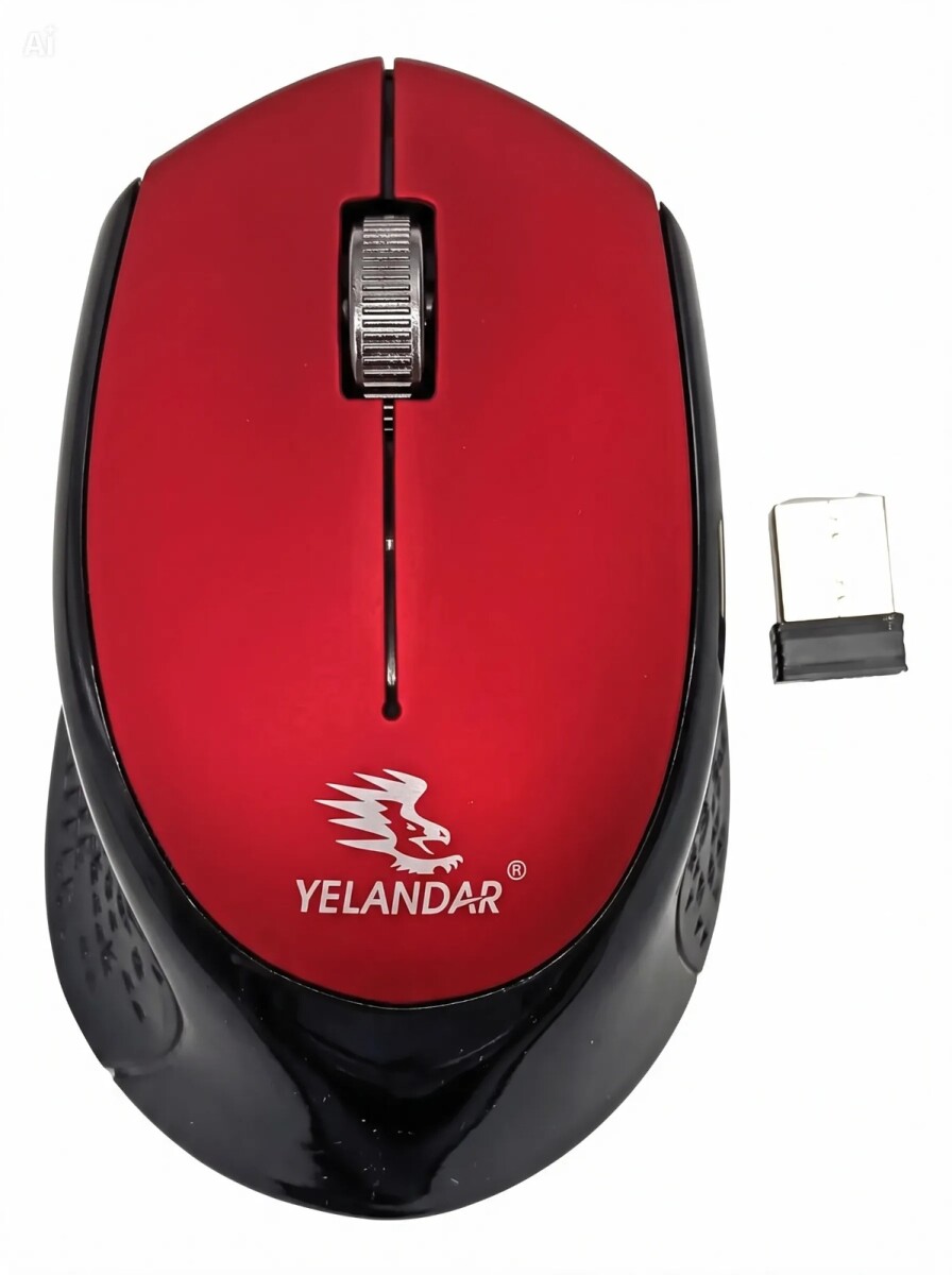 Mouse Inalámbrico W88 - ROJO 